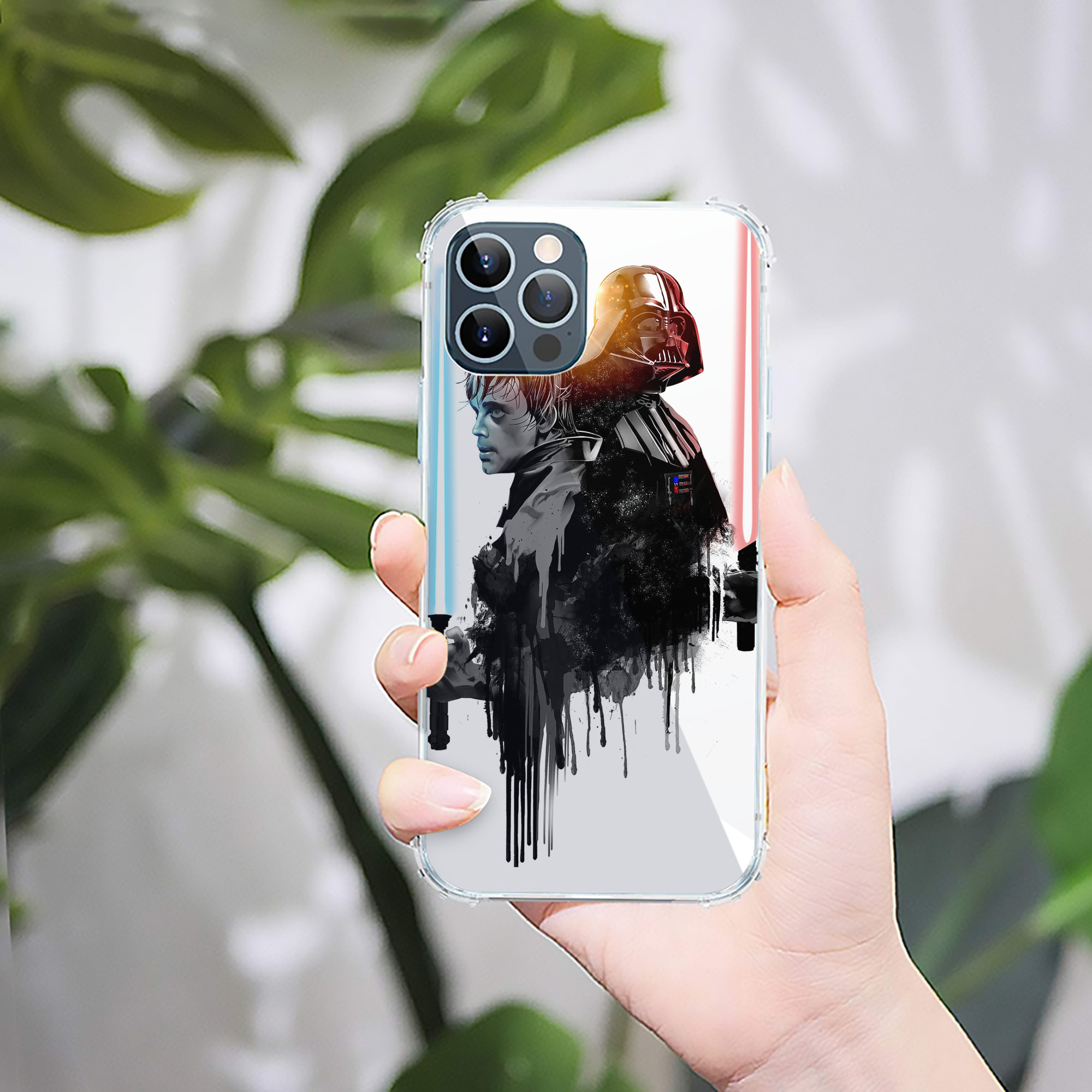 （画像用） スター・ウォーズ Star Wars 【iPhone 12シリーズ対応】透明スマホケース（クリアソフトケース）